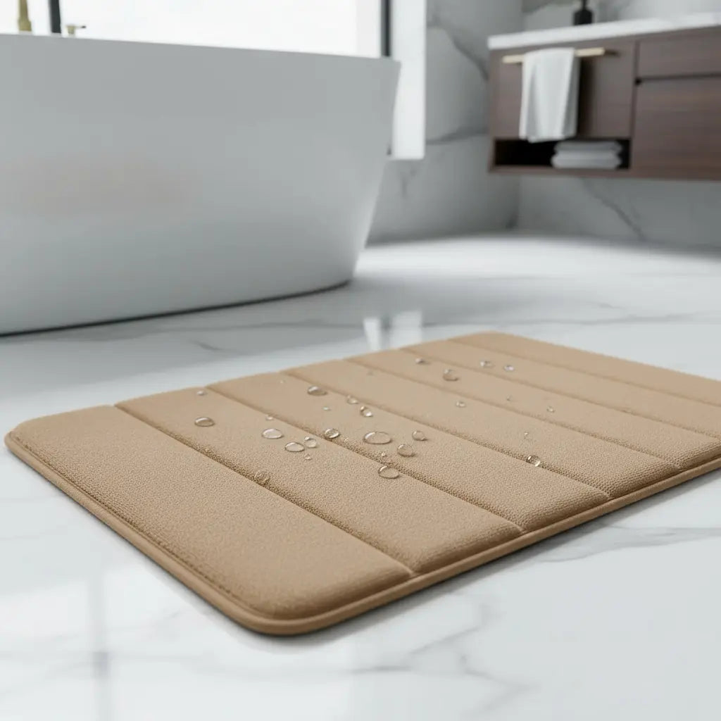 Alfombra Baño Antideslizante Lineas 60x40 Lavable Trendy