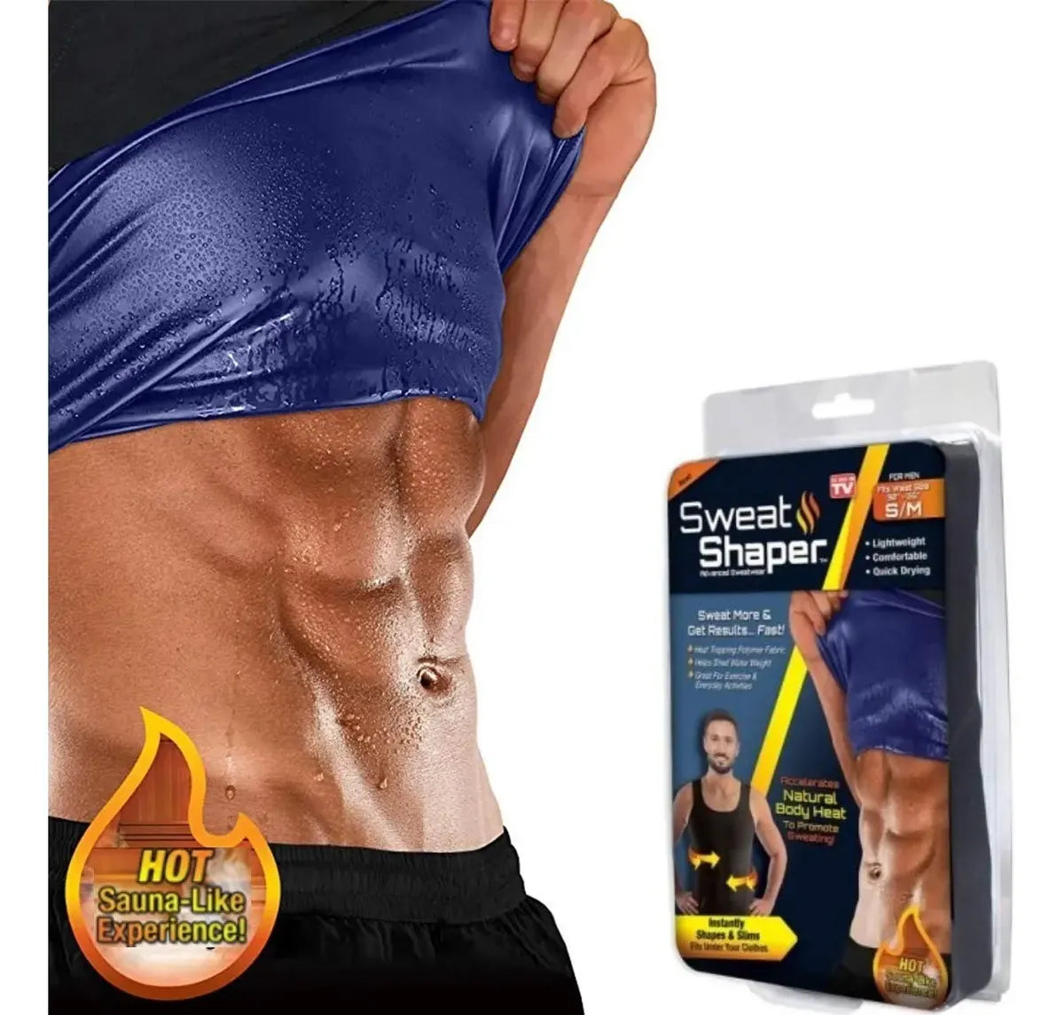 Faja Camiseta Termica Reductora Compresion Deportiva Hombre