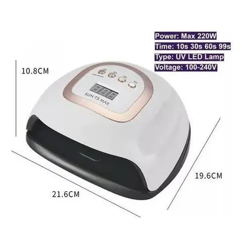 Cabina Sun Uv Led 220w Tactil Timer Profesional Gel Semi
