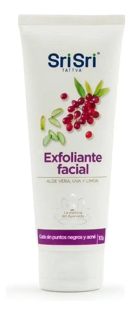 Sri Exfoliante Facial Aloe Vera Uva Y Limon X 100 Grs