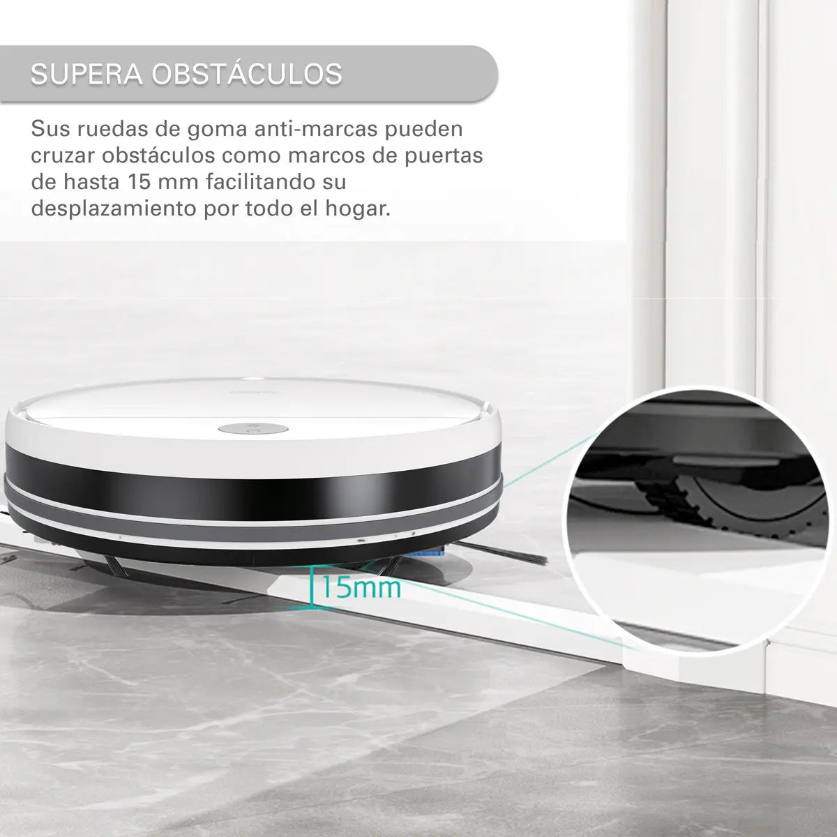 Aspiradora Robot Sansei Rvcs23pi 5 modos de limpieza Sensor Antichoque