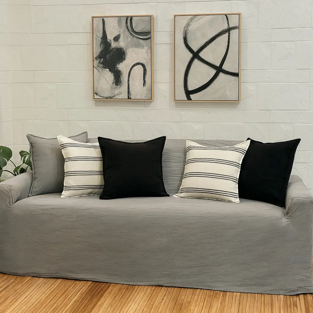 Almohadones Decorativos Tusor Set De 5 Varias Combinaciones