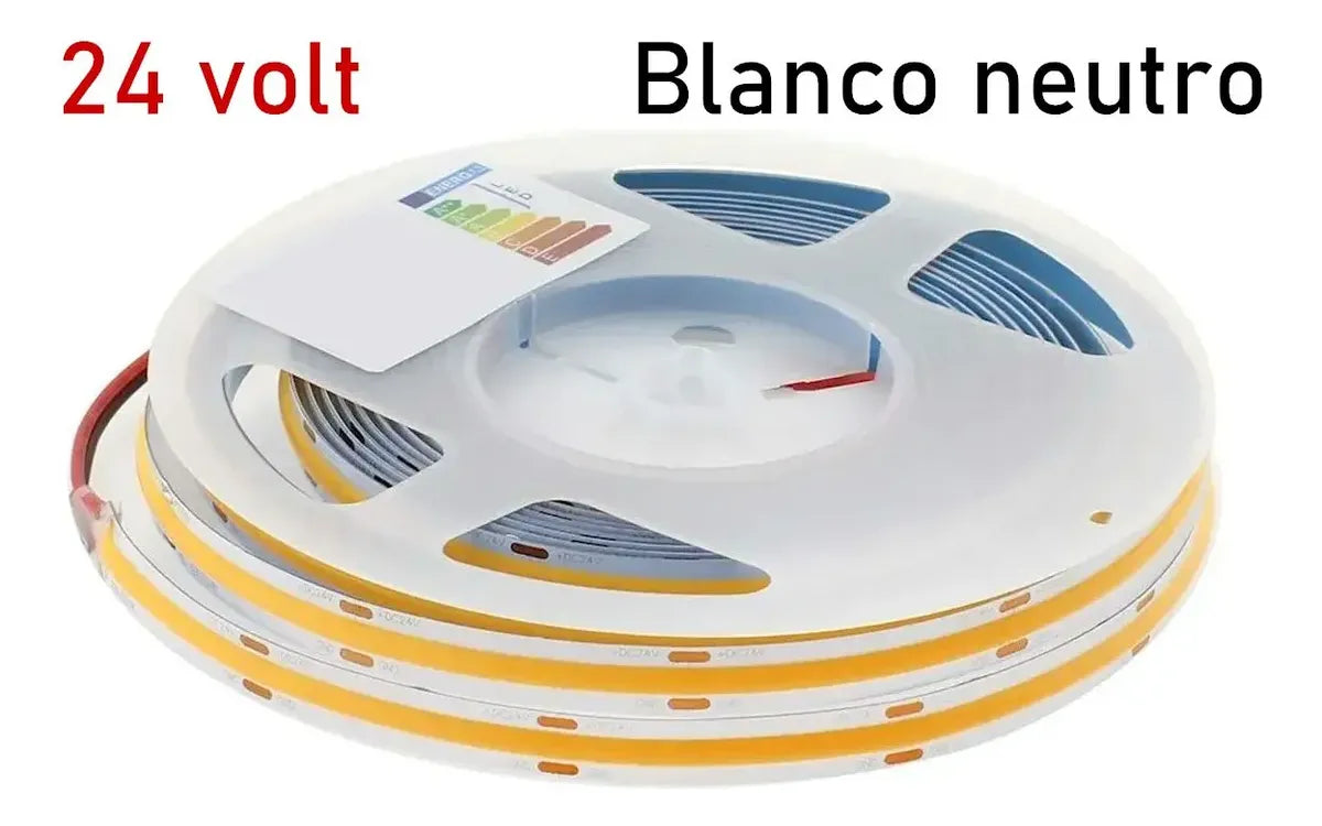 Tira Led Cob 320led Interior Blanco Frio Calido Neutro 24v
