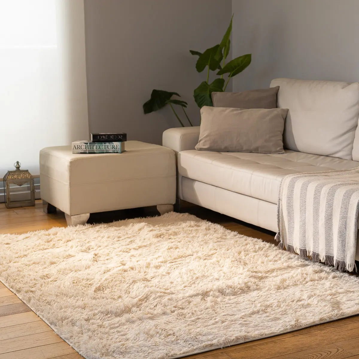 Alfombra 2x1,40 Mts Living Peluda Nórdica Pelo Largo
