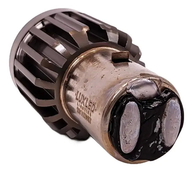 Lampara Led Con Lupa Para Moto H4 H6 Luz Blanca Y Ambar