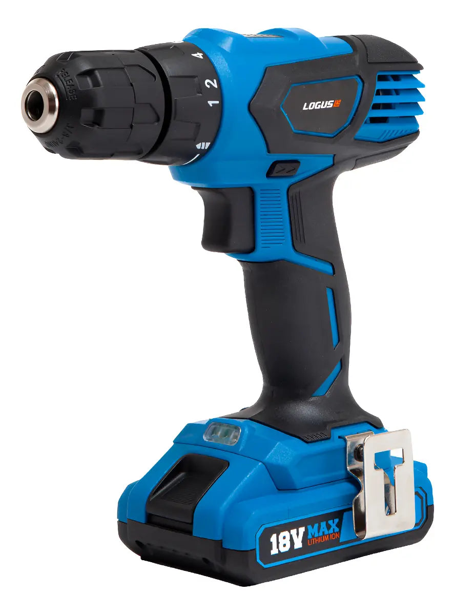 Taladro Atornillador Inalambrico Logus Til-18v-be 18v- Color Azul marino