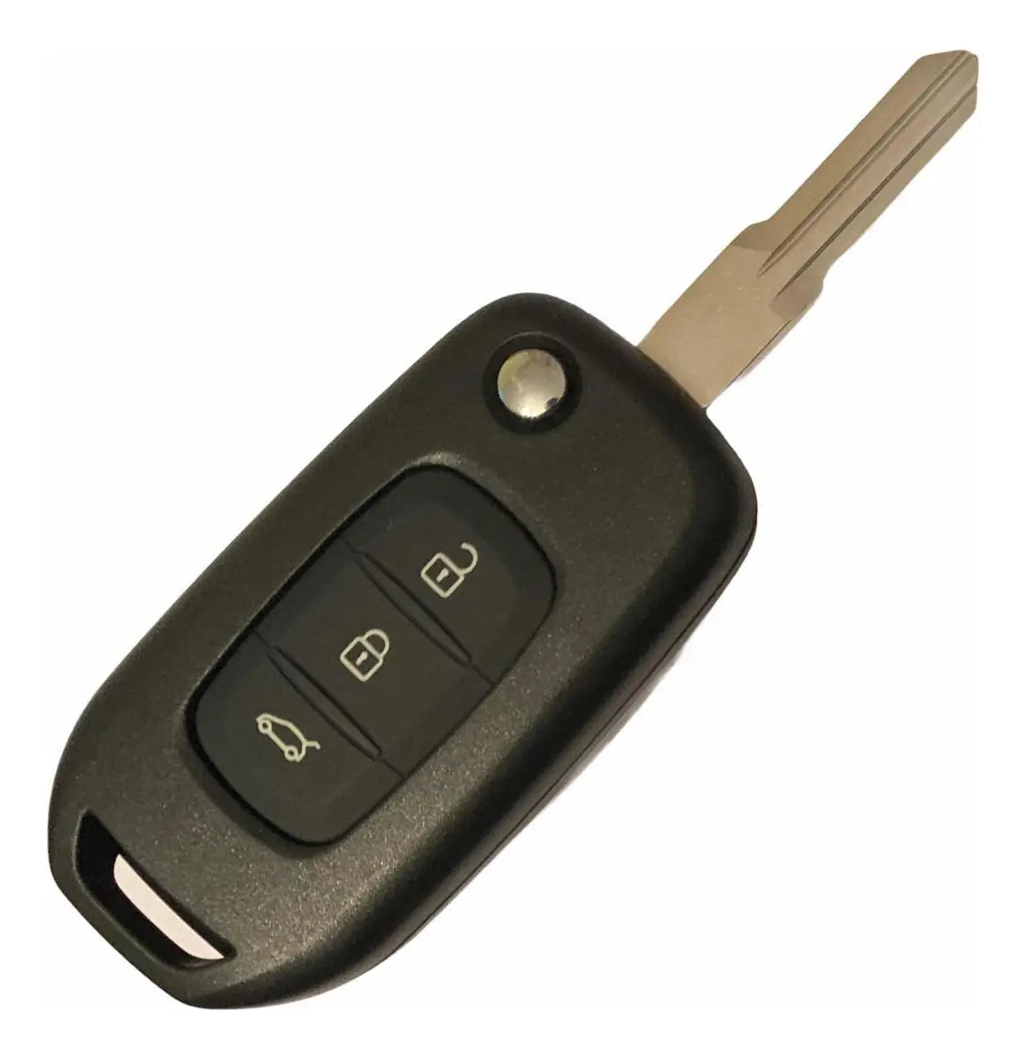 Carcasa Navaja Llave 3 Botones Kwid Vac102 Espalda Blanca