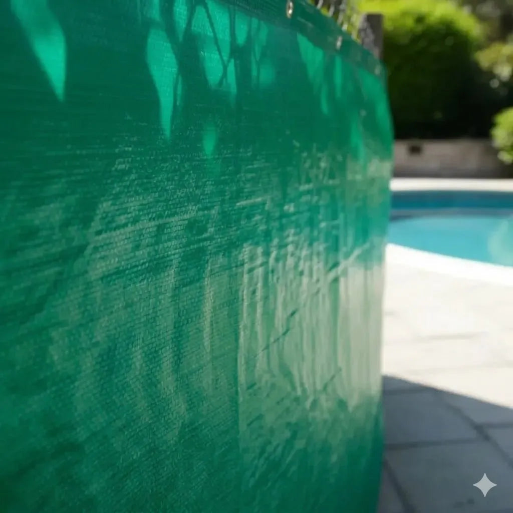 Cubre Cerco De Rafia Verde C/ojales 1.85x10 Mts + Precint