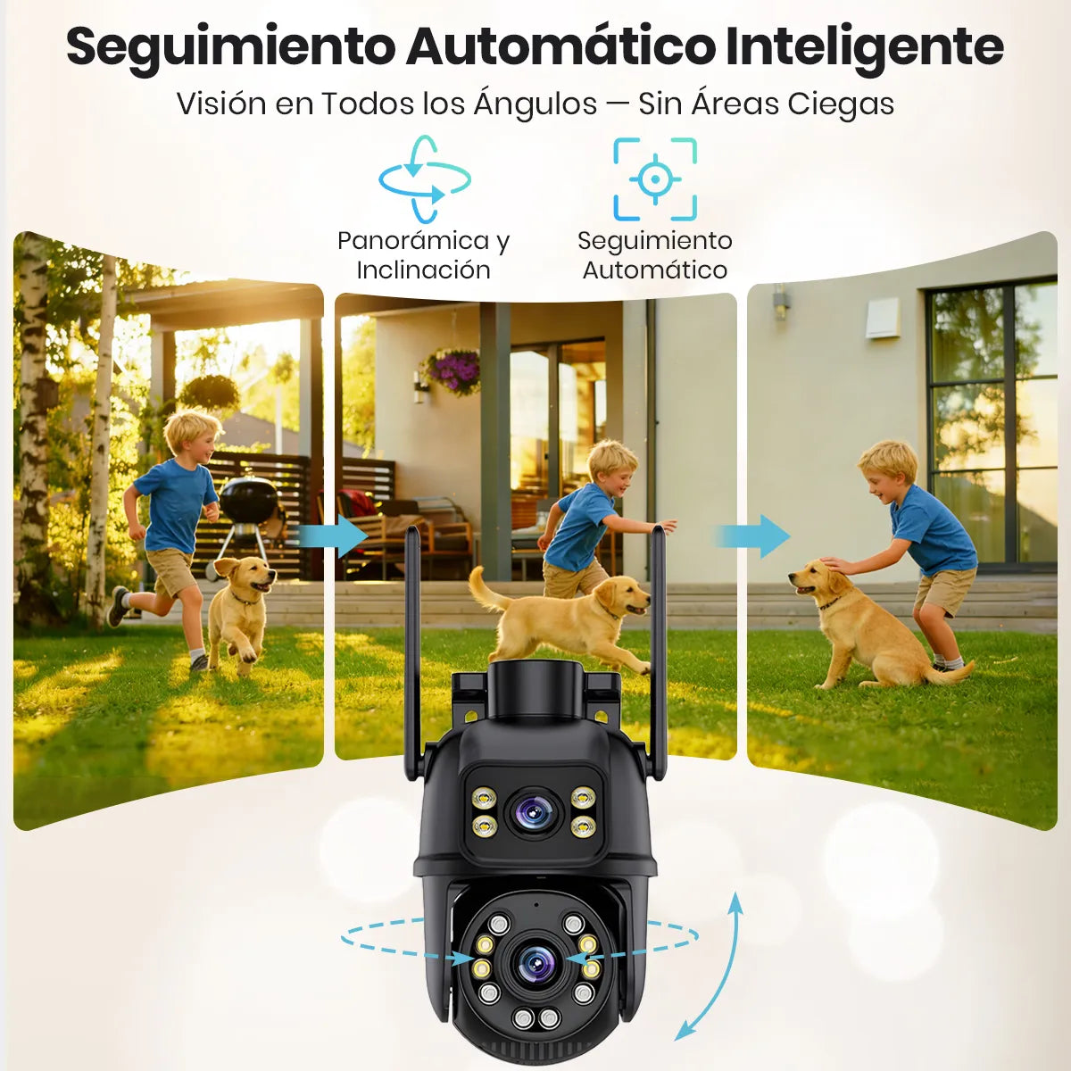 Cámara Seguridad 3k 6mp Doble Lente Wifi Visión Nocturna