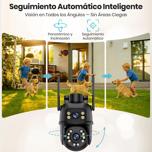 Cámara Seguridad 3k 6mp Doble Lente Wifi Visión Nocturna