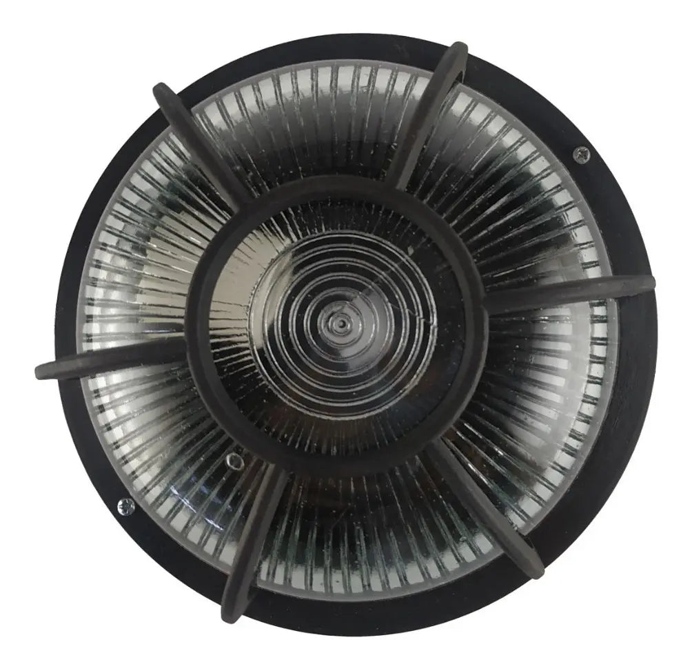 Aplique Tortuga Plastica Redonda E27 60w Blanca / Negra