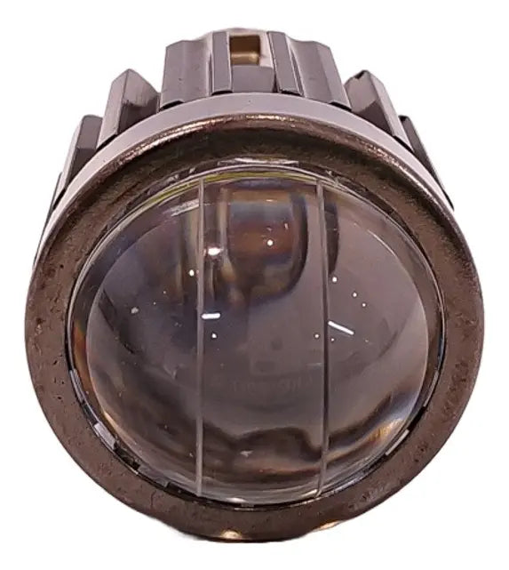 Lampara Led Con Lupa Para Moto H4 H6 Luz Blanca Y Ambar