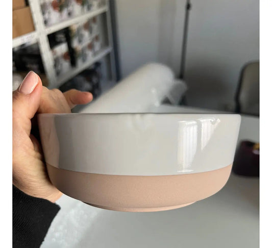 Bowl Toscana Blanco Base Beige 16 Cm
