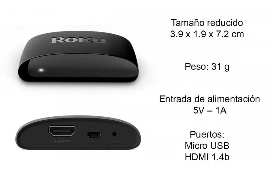 Dispositivo De Streaming Con Control Remoto Roku Express 3960 Hd Negro