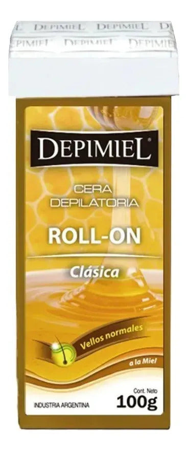 Cera Depilatoria Roll-On Clásica x100 g Depimiel X5 Unidades