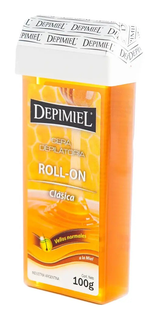 Cera Depilatoria Roll-On Clásica x100 g Depimiel X5 Unidades