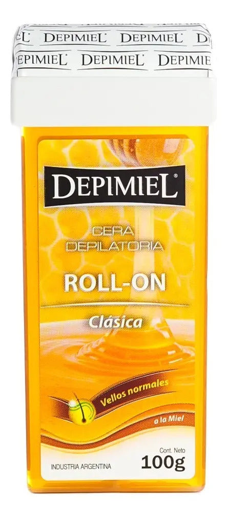 Cera Depilatoria Roll-On Clásica x100 g Depimiel X5 Unidades