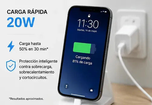 Cargador Apple USB-C MHJ93X/A