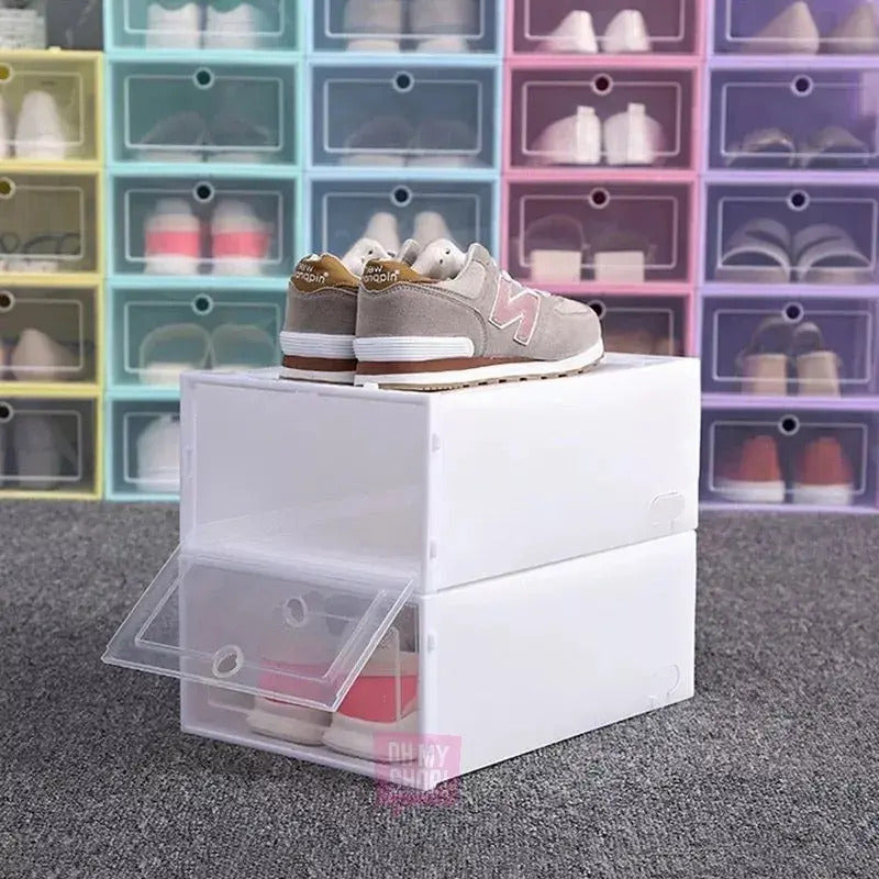 Caja Zapatos Organizador Calzado Apilable X6 Trasparente