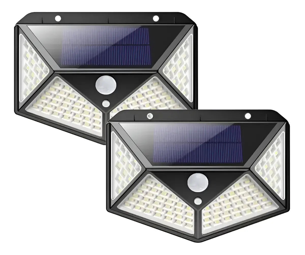 X6 Aplique Reflector Led Panel Solar 100 Leds Casaviva