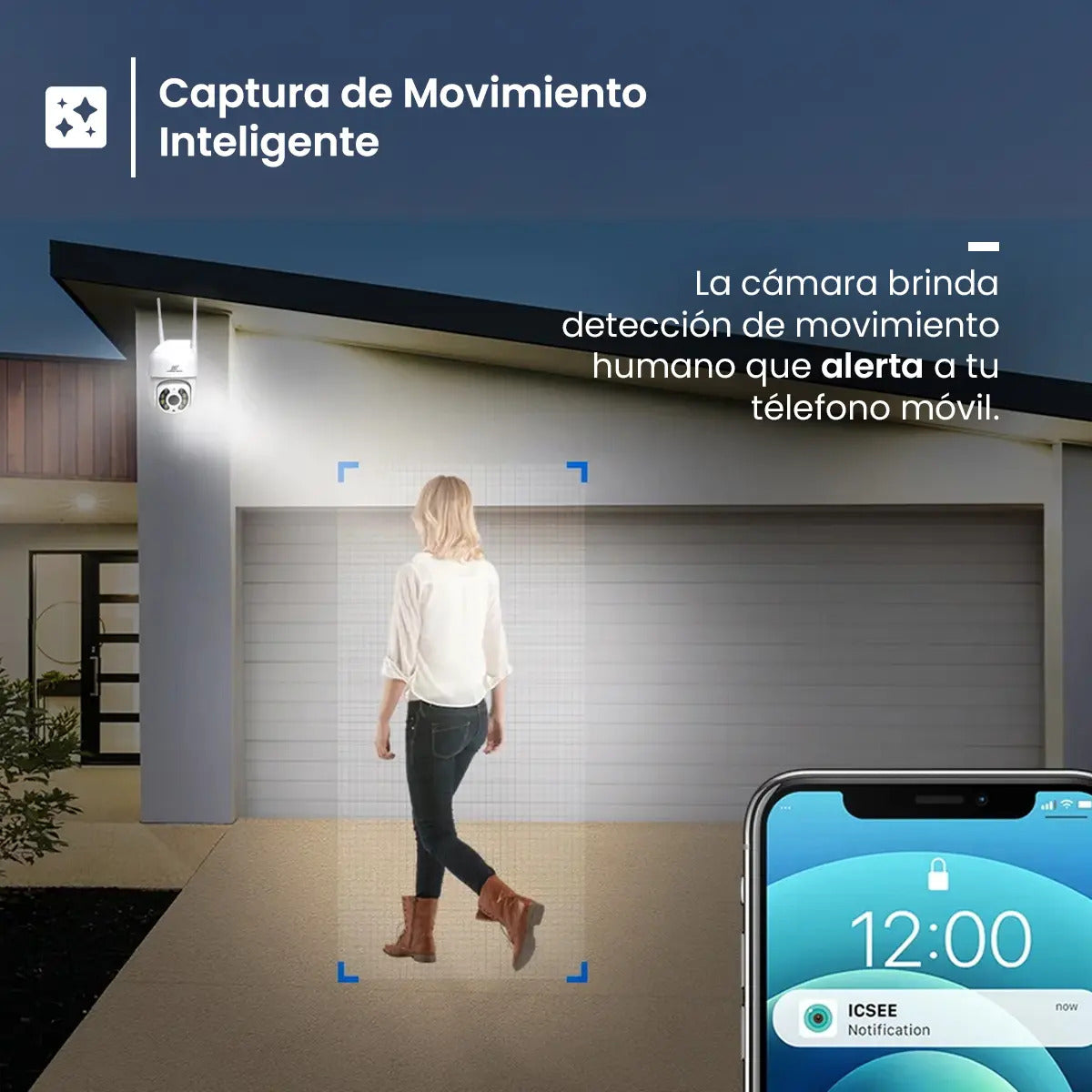 Camara Domo Exterior Seguridad Ip 4mp Autotracking Vigilancia Full Hd Smart Tech N8-400W-IR