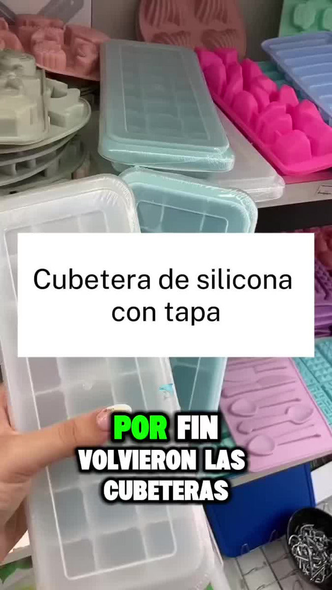 Cubetera De Silicona Con Tapa Smak 24 Hielo