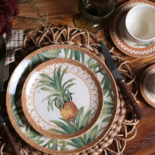 Plato de Postre Porto Brasil PineApple 20.5Cm 542094