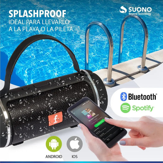 Parlante Portatil Suono Kts-1018 Negro
