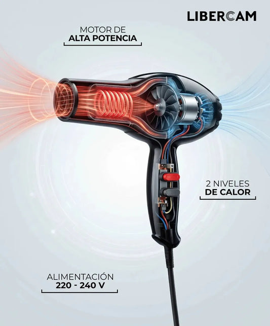 Secador De Pelo Libercam RSEC-02 1800W Negro