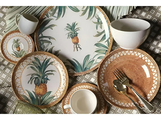 Plato de Postre Porto Brasil PineApple 20.5Cm 542094