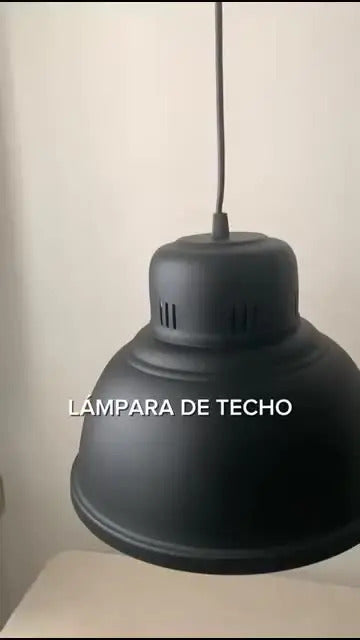 Lampara Colgante Galponera Industrial En Chapa Galvanizada