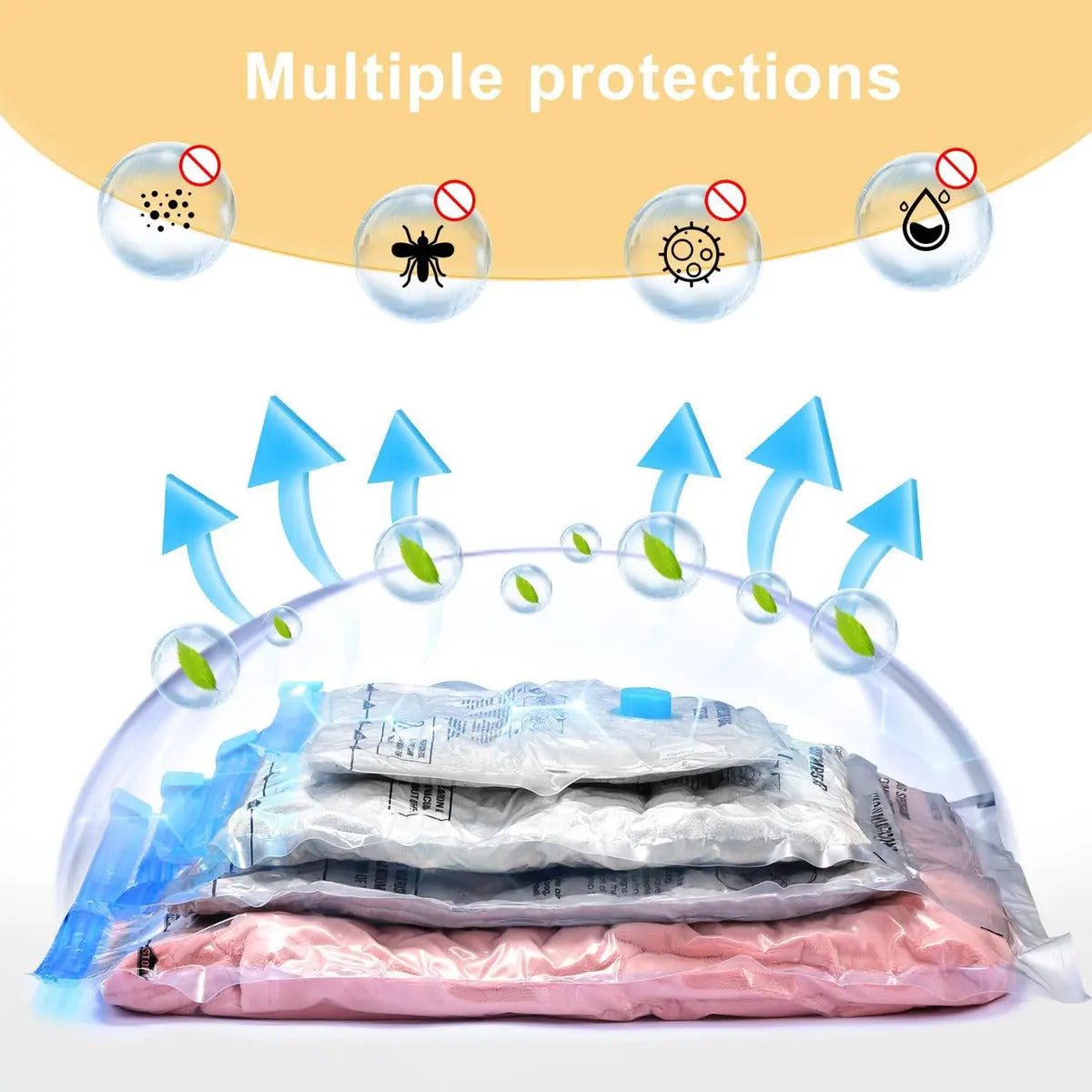 Pack X16 Bolsas Al Vacio Guardado Ropa