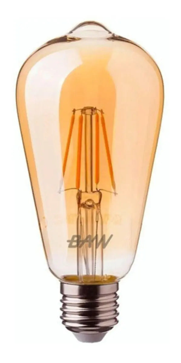Lampara Gota Filamento Led Vintage E27 6w Blanco