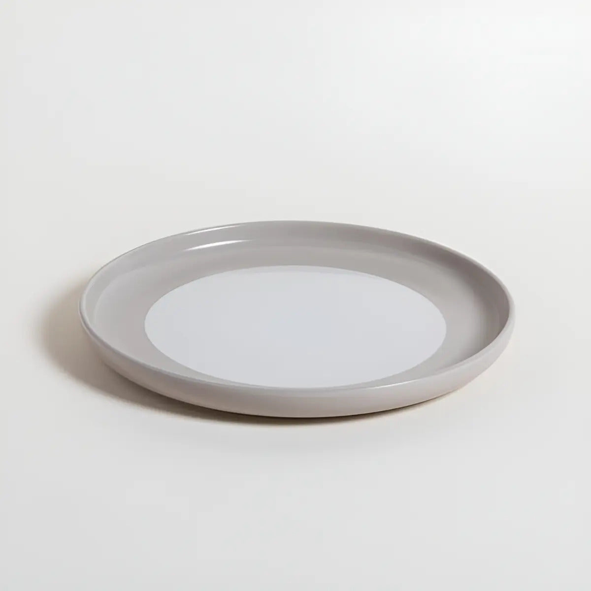 Plato De Postre Dalian Beige Y Blanco 20 Cm (X6)