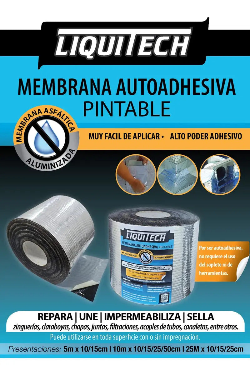 Membrana Autoadhesiva Liquitech 10Cm X 10M