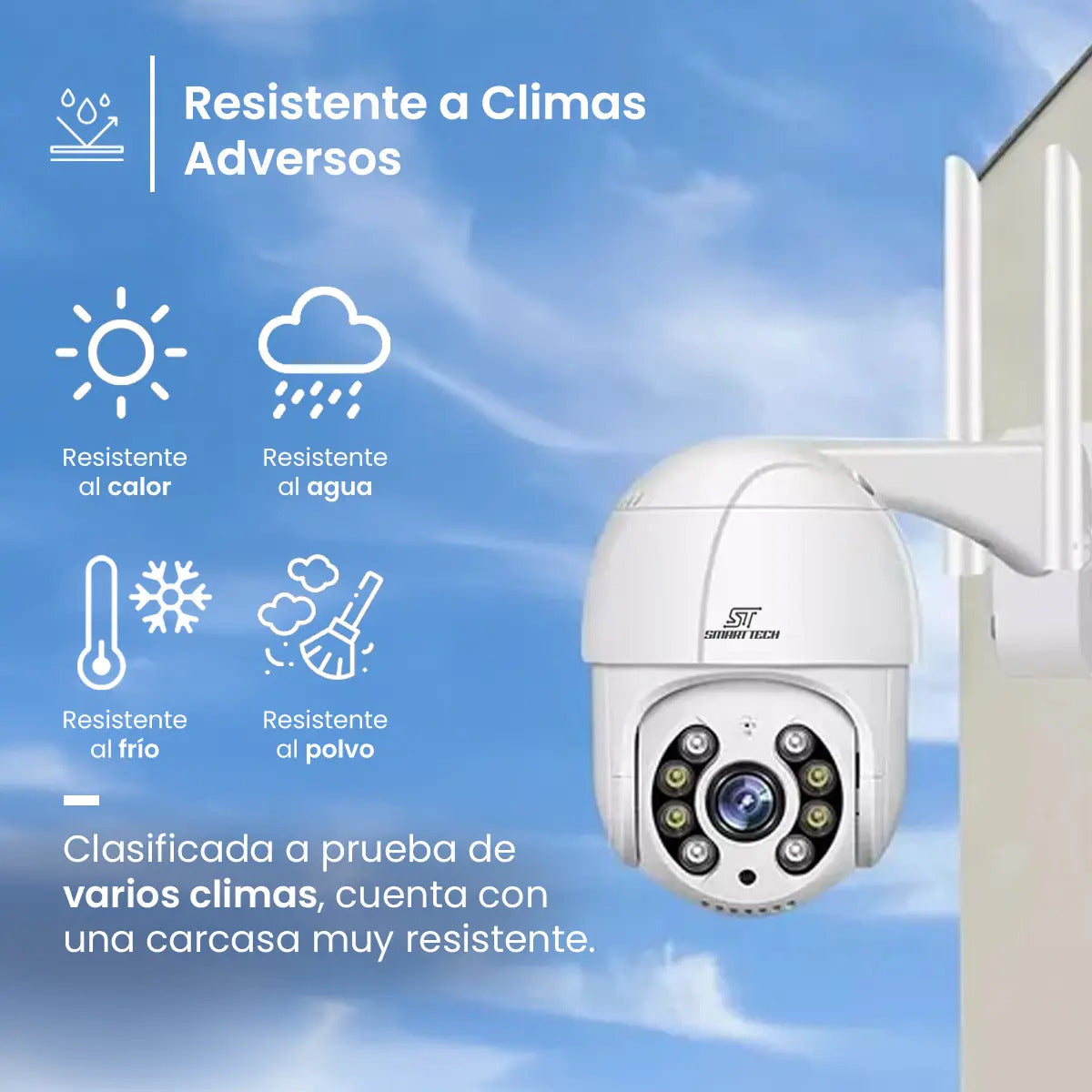 Camara Domo Exterior Seguridad Ip 4mp Autotracking Vigilancia Full Hd Smart Tech N8-400W-IR