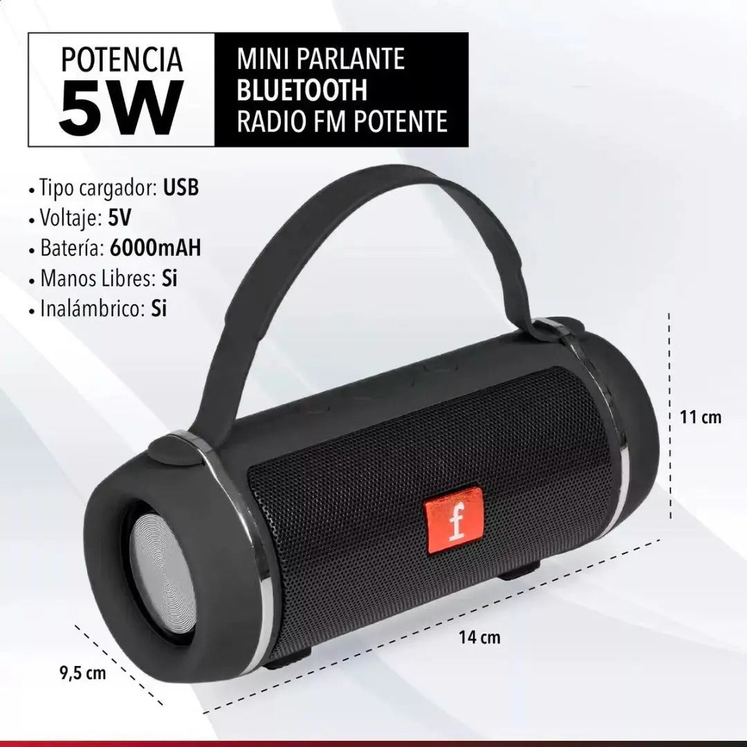 Parlante Portatil Suono Kts-1018 Negro