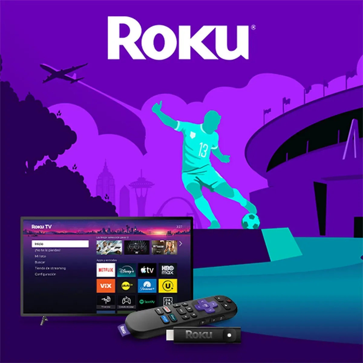 Dispositivo De Streaming Con Control Remoto Roku Express 3960 Hd Negro