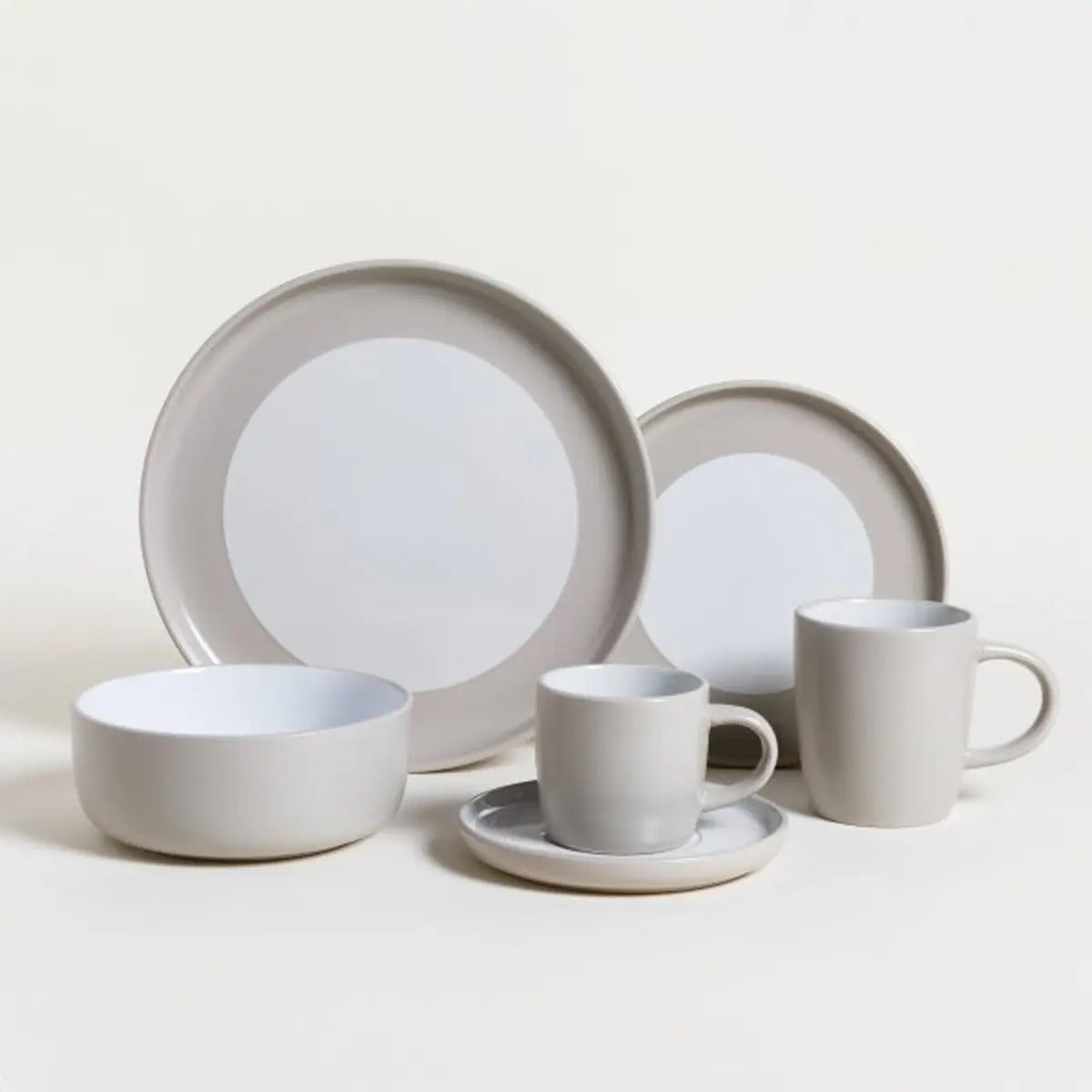 Mug Dalian Beige Y Blanco 330 Ml
