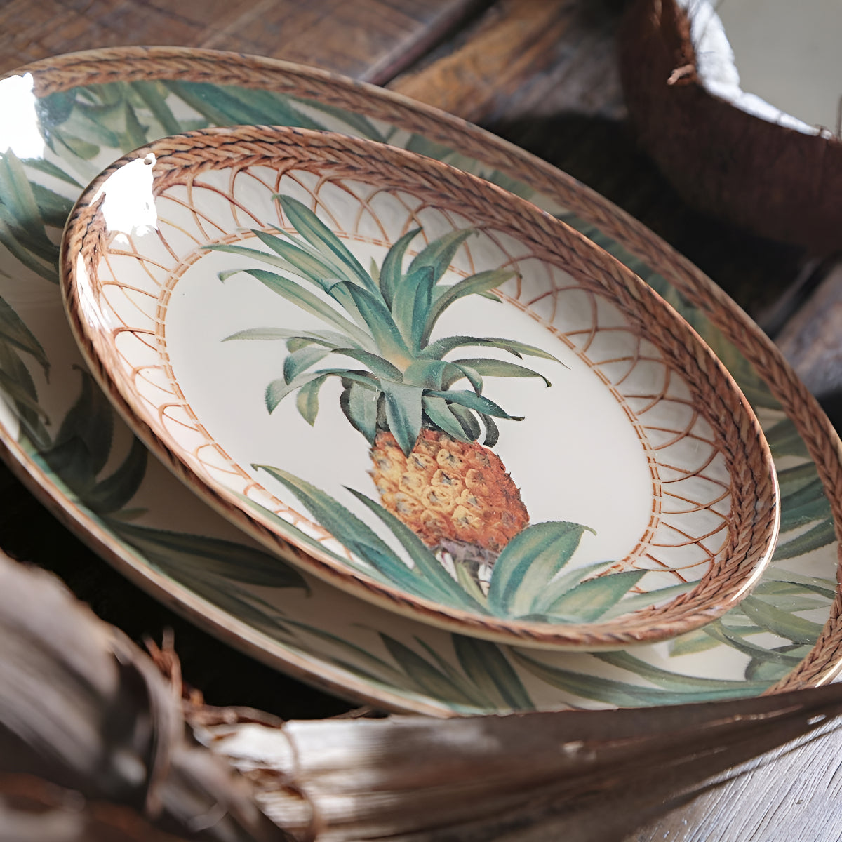 Plato de Postre Porto Brasil PineApple 20.5Cm 542094