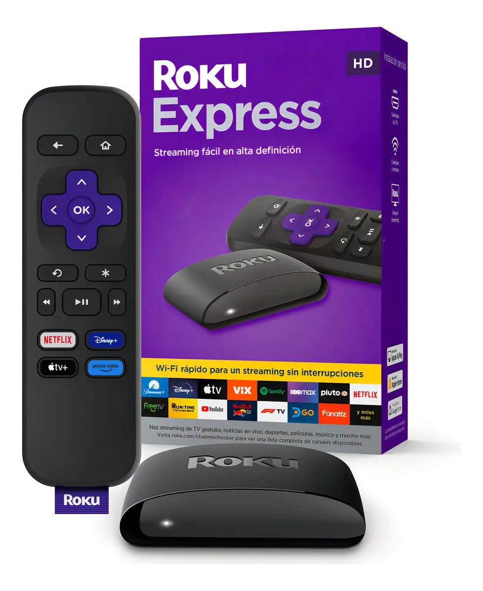 Dispositivo De Streaming Con Control Remoto Roku Express 3960 Hd Negro