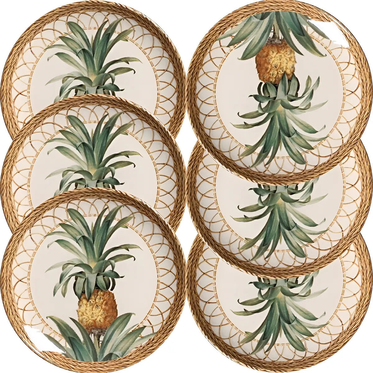 Plato de Postre Porto Brasil PineApple 20.5Cm 542094