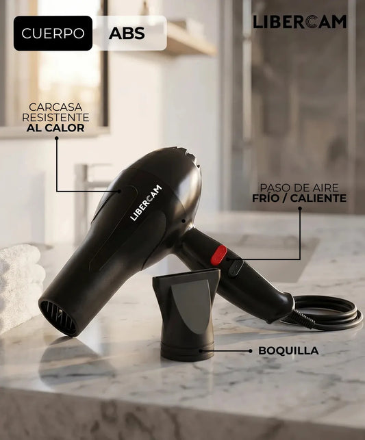 Secador De Pelo Libercam RSEC-02 1800W Negro