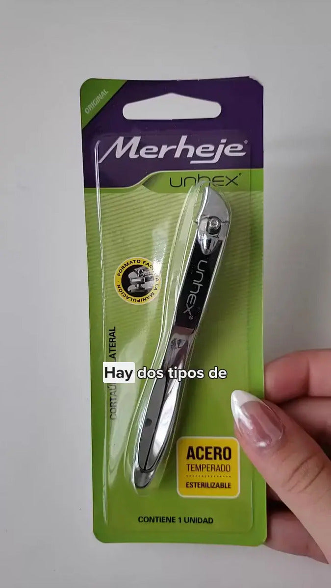 Merheje Unhex Corta Uña Lateral Acero Templado 1 Unidad