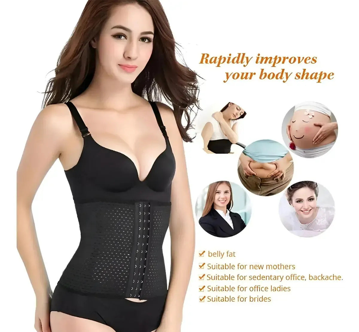 Faja Modeladora Negro XXXL