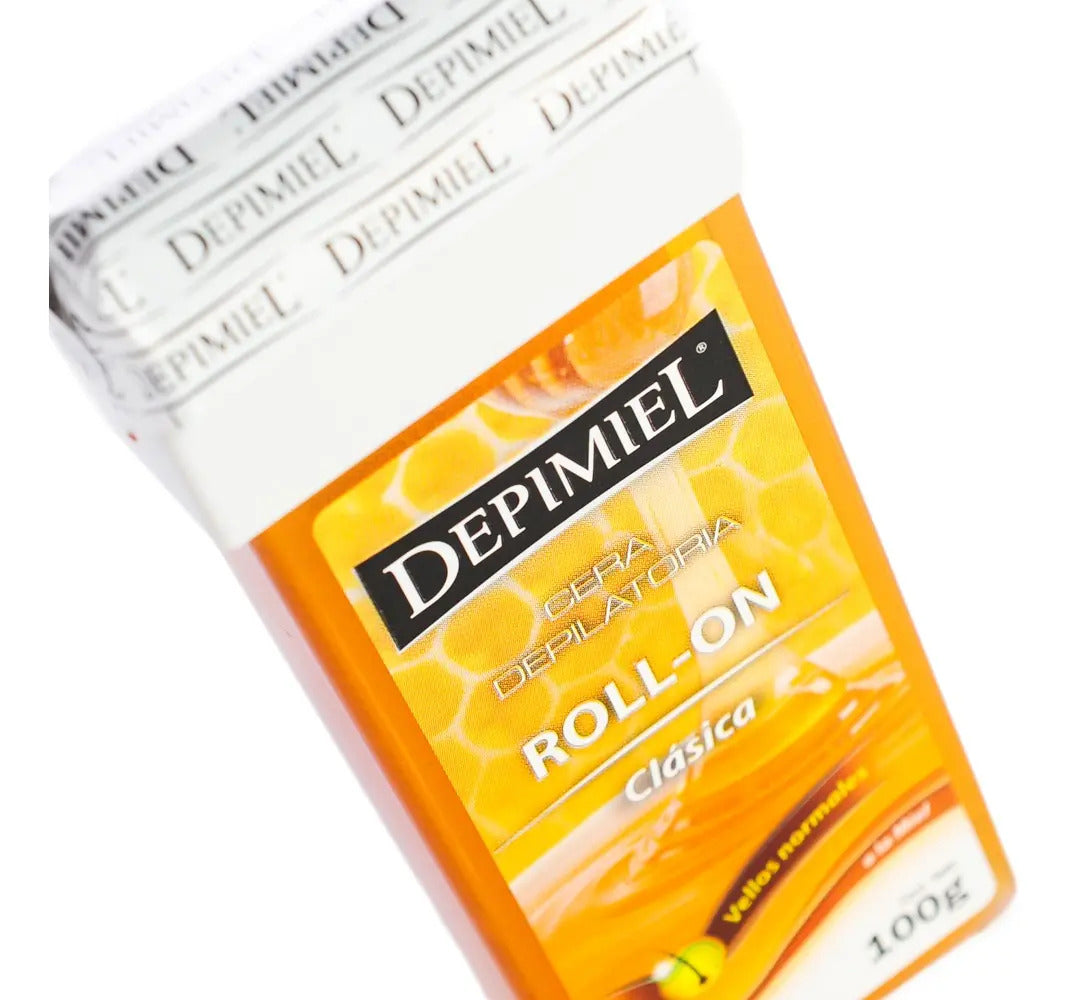 Cera Depilatoria Roll-On Clásica x100 g Depimiel X5 Unidades