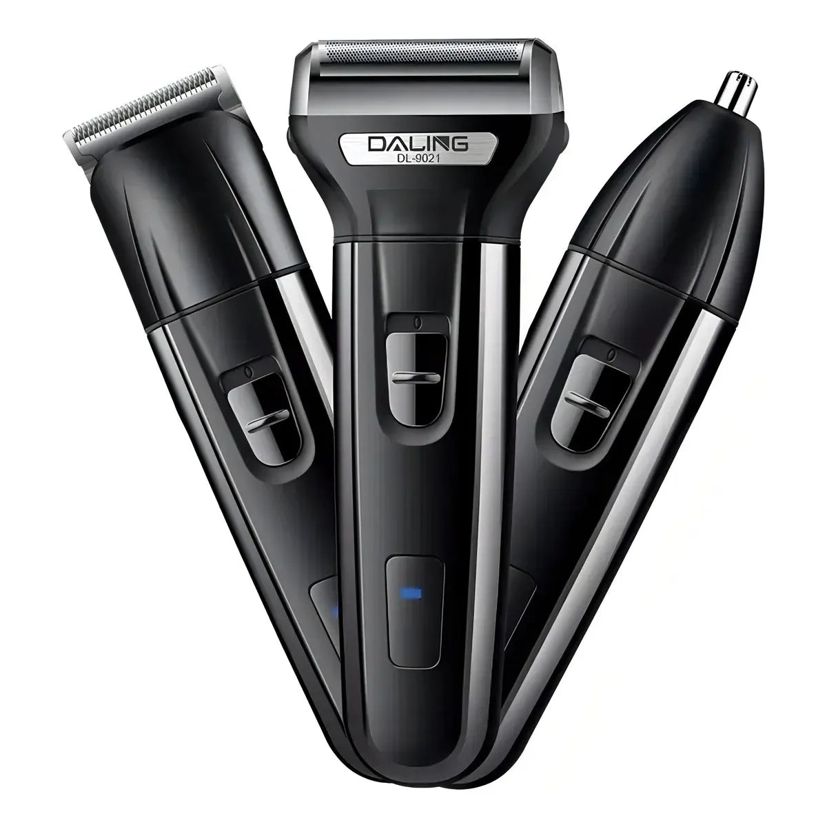 Afeitadora y cortadora de pelo 7213USB azul oscuro y negra