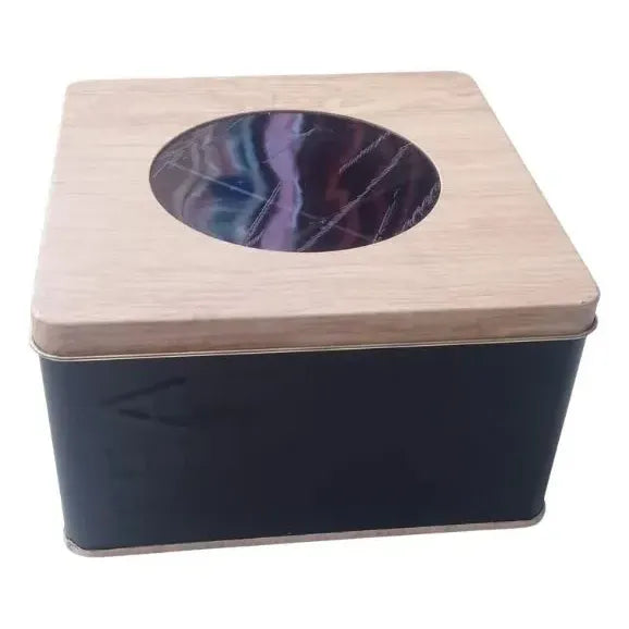 Lata Té 4 Divisiones con visor Nórdica Negro