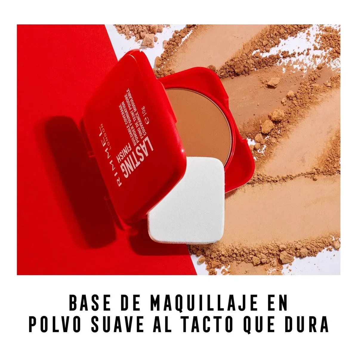 Rimmel Base Compacta Lasting Finish Masaromas Tono 010..Latte