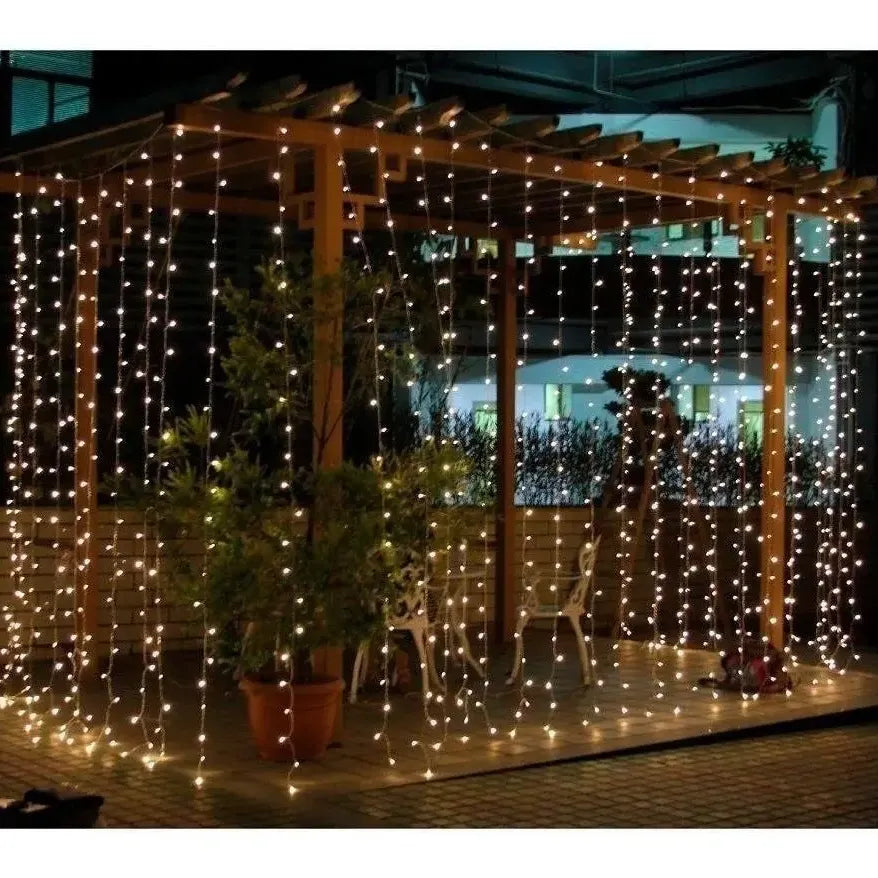 Cortina Led 320 Luces 16 Tiras 3x3 Mts 220v Interconectable